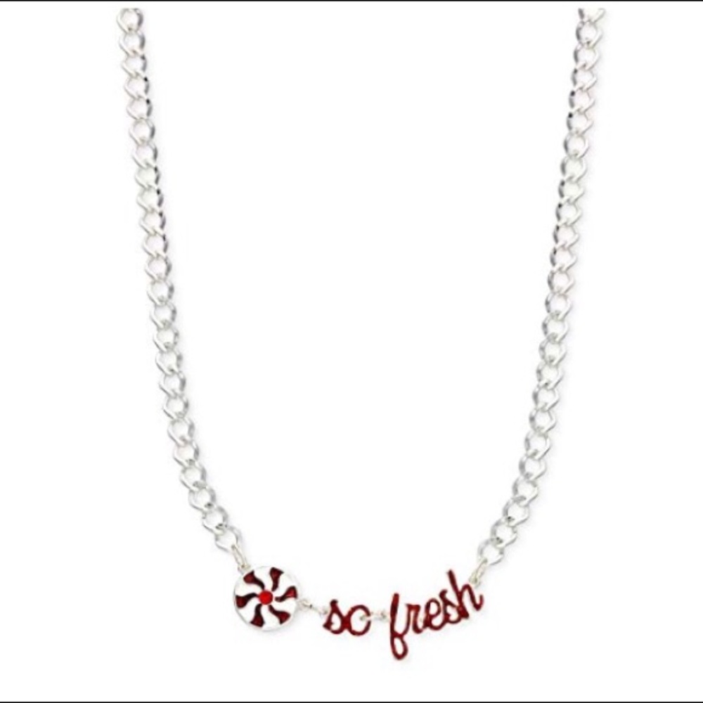 NWT🏷 Celebrate Shop Peppermint So Fresh Necklace